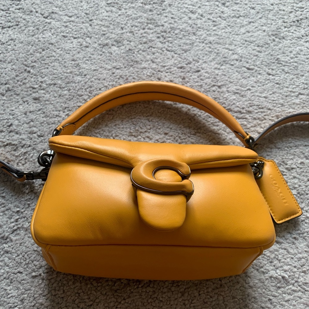 Coach Yellow Leather Crossbody Bag